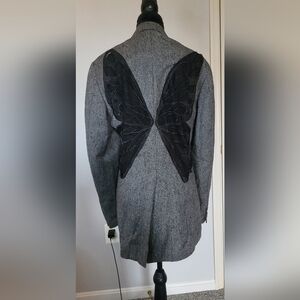 TRICIA FIX Vintage Blazer With Butterfly Sheer Cutout. NWOT Sz M